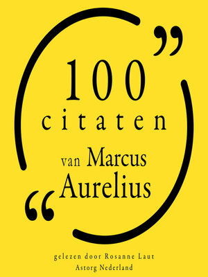 cover image of 100 citaten van Marcus Aurelius